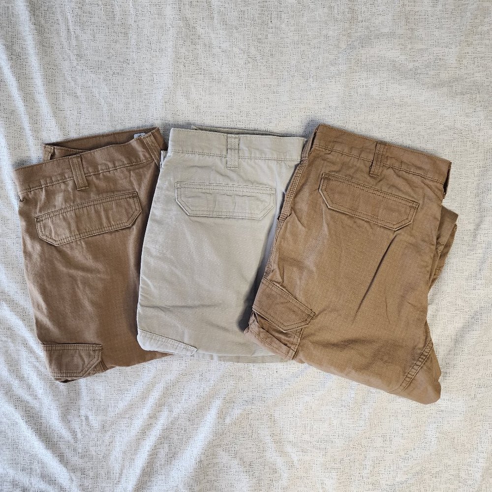 Carhartt Men's Force Tappen Cargo Pants 38x32 Lot of 3 pairs
